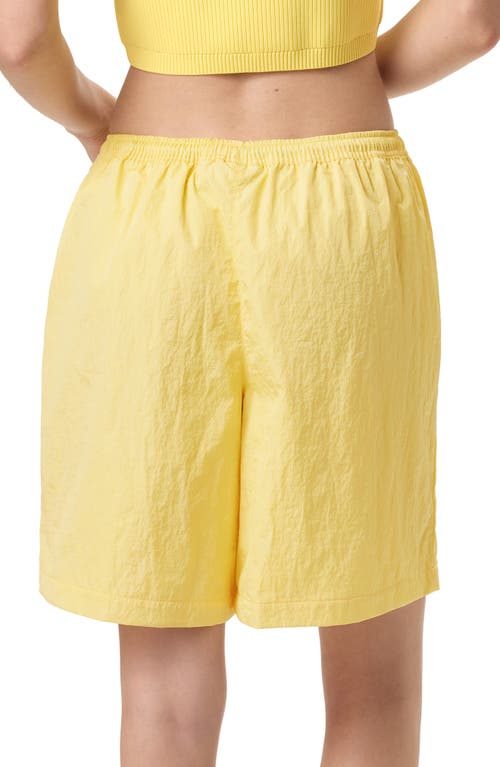 Fila X Hailey Nylon Crinkle Shorts In White