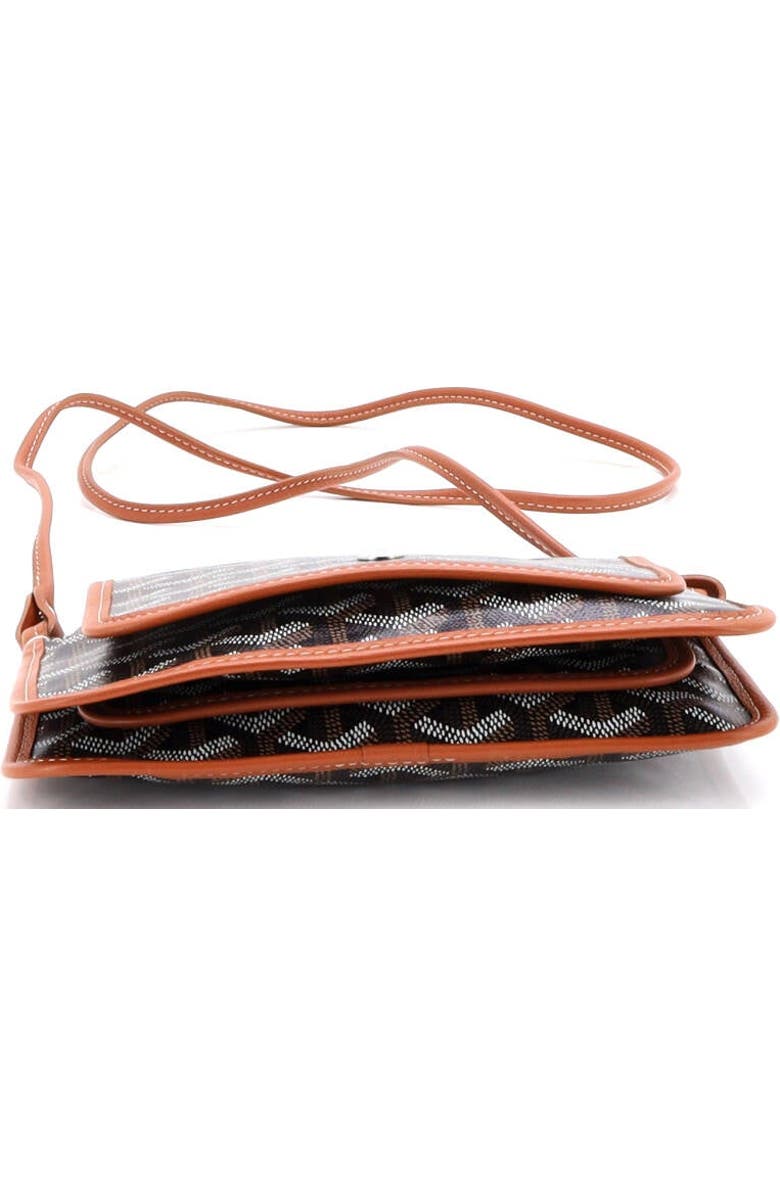 Pre-Owned Goyard Plumet Clutch Wallet Coated Canvas, Alternate, color, Brown