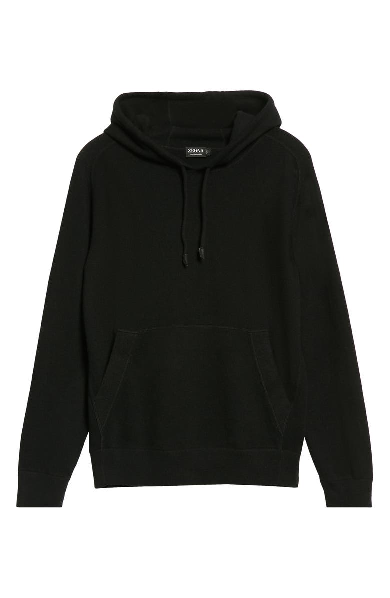 ZEGNA Oasi Cashmere Hoodie, Alternate, color, Black