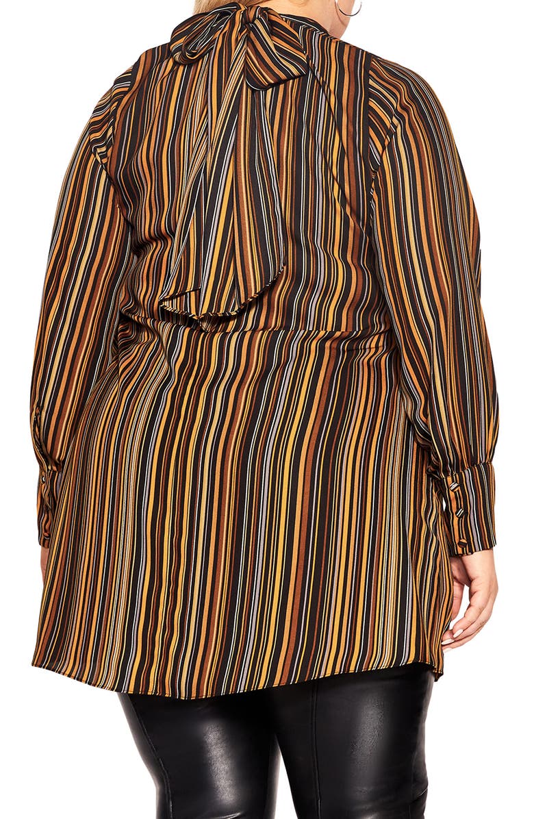 City Chic Intrigue Long Sleeve Tunic, Alternate, color, 