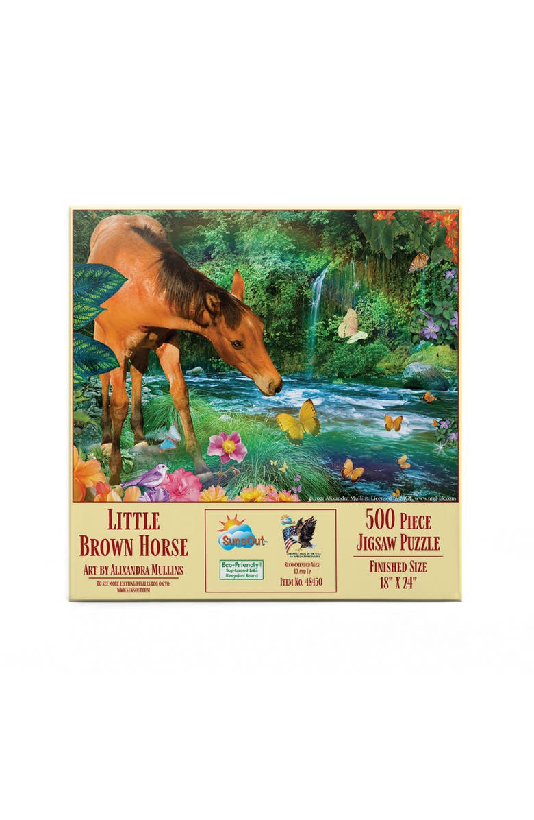 Sunsout Little Brown Horse 500 piece Jigsaw Puzzle for Adults, Alternate, color, Multicolor