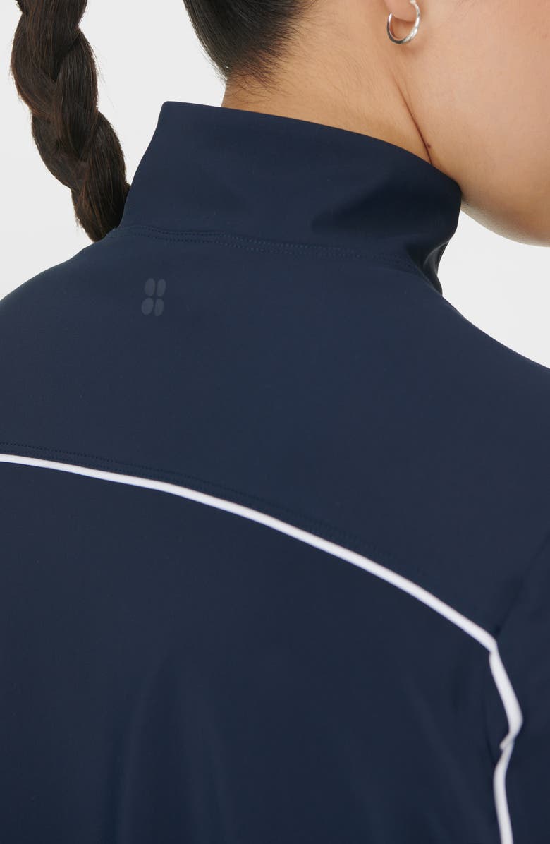 Sweaty Betty Anytime Explorer Stretch Track Jacket, Alternate, color, Navy Blue