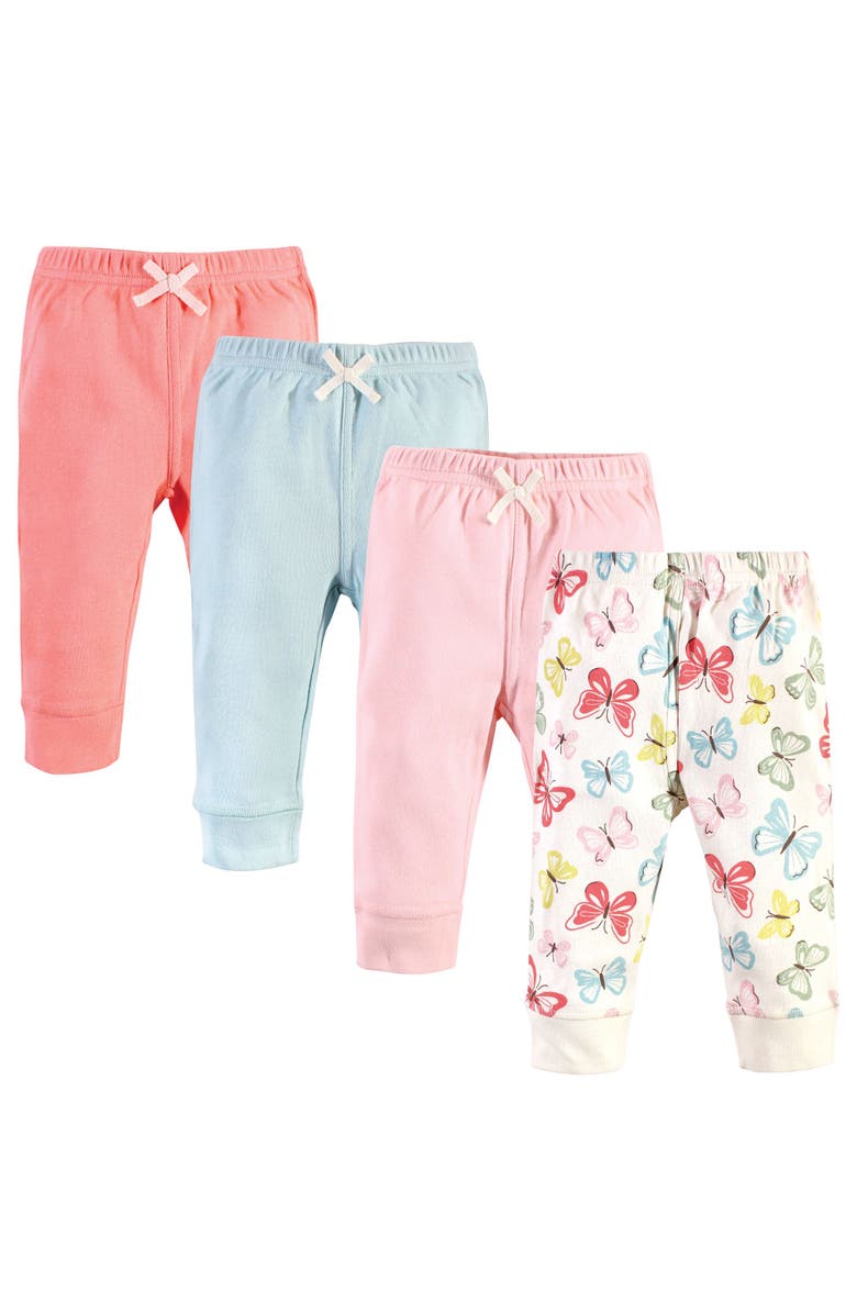 Touched by Nature Organic Cotton Pants for Young Ladies, Main, color, Butterflies Pink