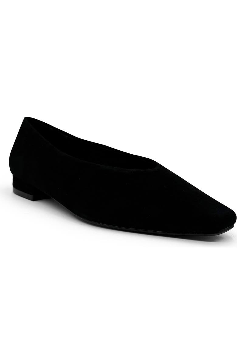 CHELSEA CREW Slick Flat, Main, color, Black Suede