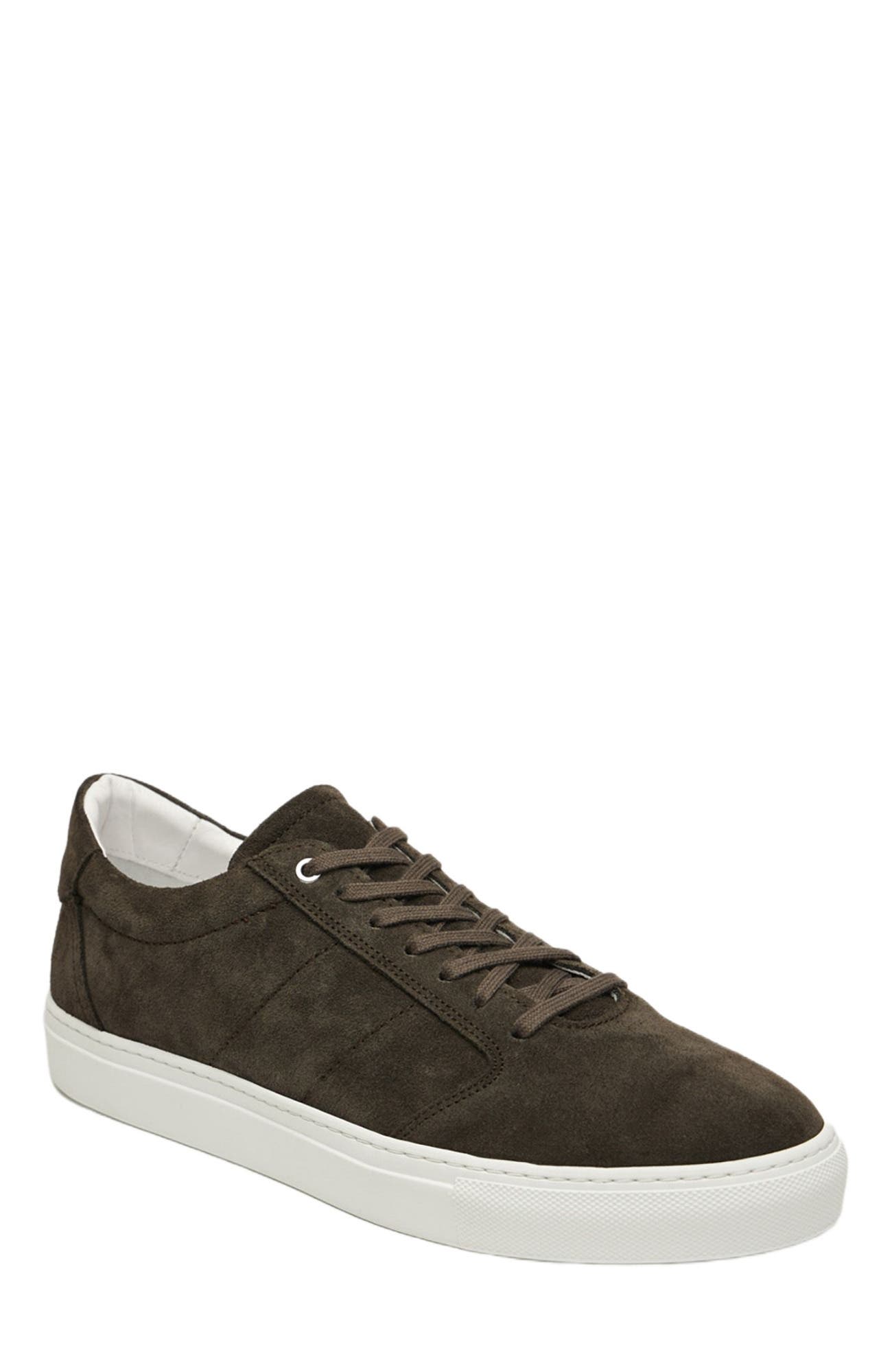 Want Les Essentiels Lennon 2.0 Suede Leather Low Sneaker, Alternate, color, Dark Brown