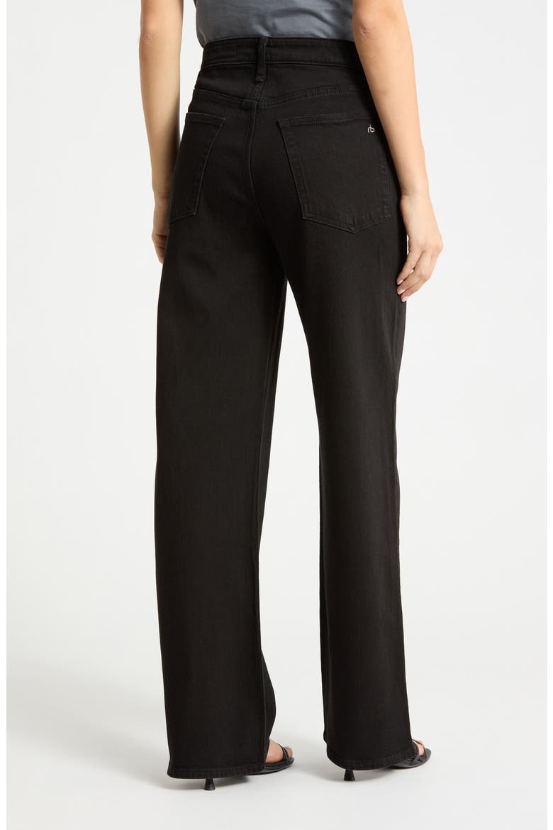 Lori Wide Leg Jeans, Alternate, color, BLACK