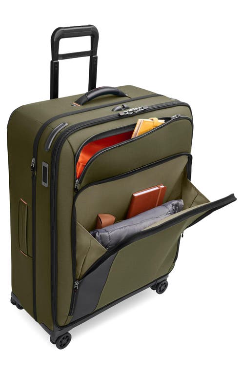 Briggs & Riley Large Zdx 29-inch Expandable Spinner Packing Case In Green