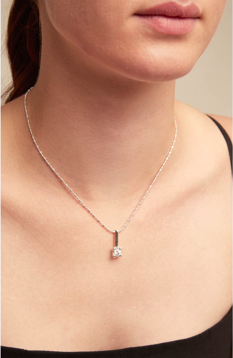 UNODE50 Spark Point Necklace, Alternate, color, Silver