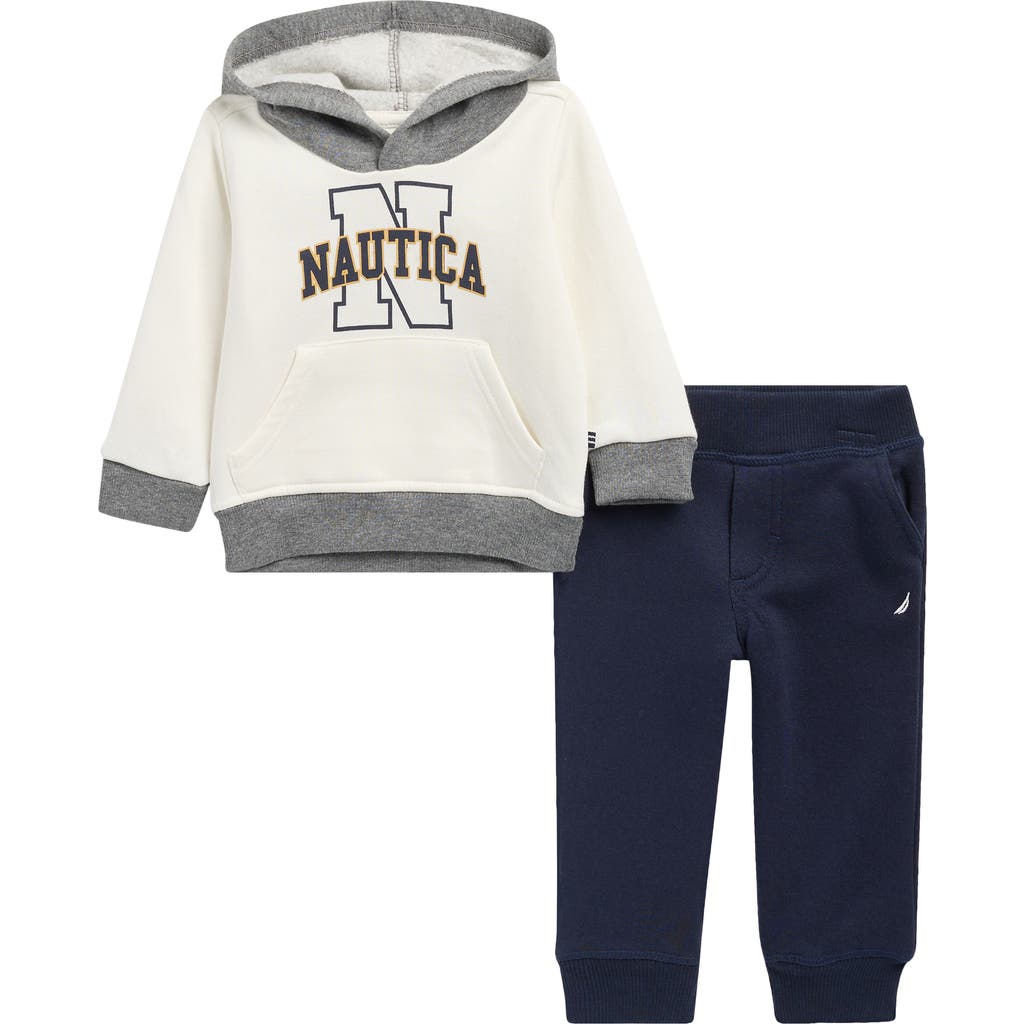 Nautica Fleece Hoodie & Joggers Set In Multi