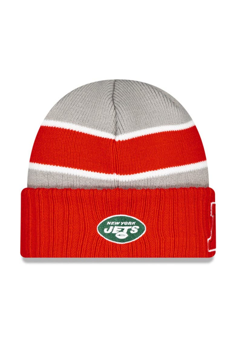 New Era Men's New Era Gray New York Jets 2024 NFL Pro Bowl Cuffed Knit Hat, Main, color,