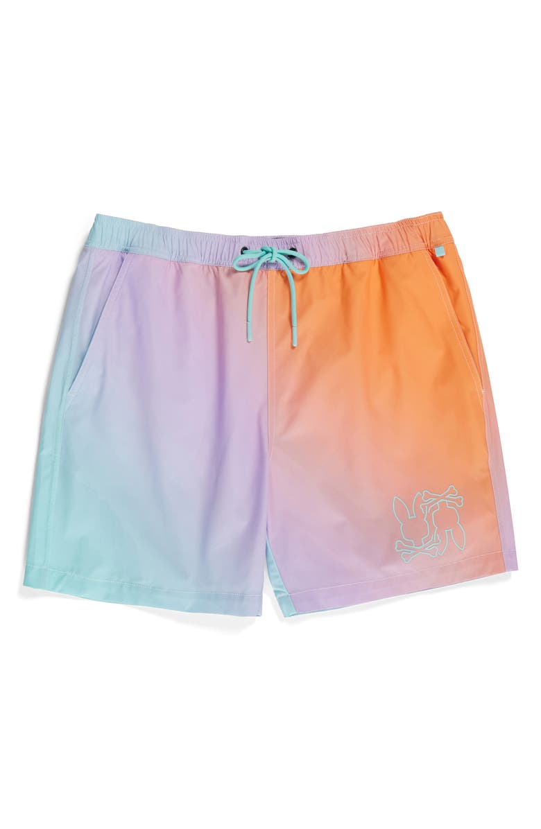 Psycho Bunny Winton Ombré Swim Trunks, Alternate, color, 