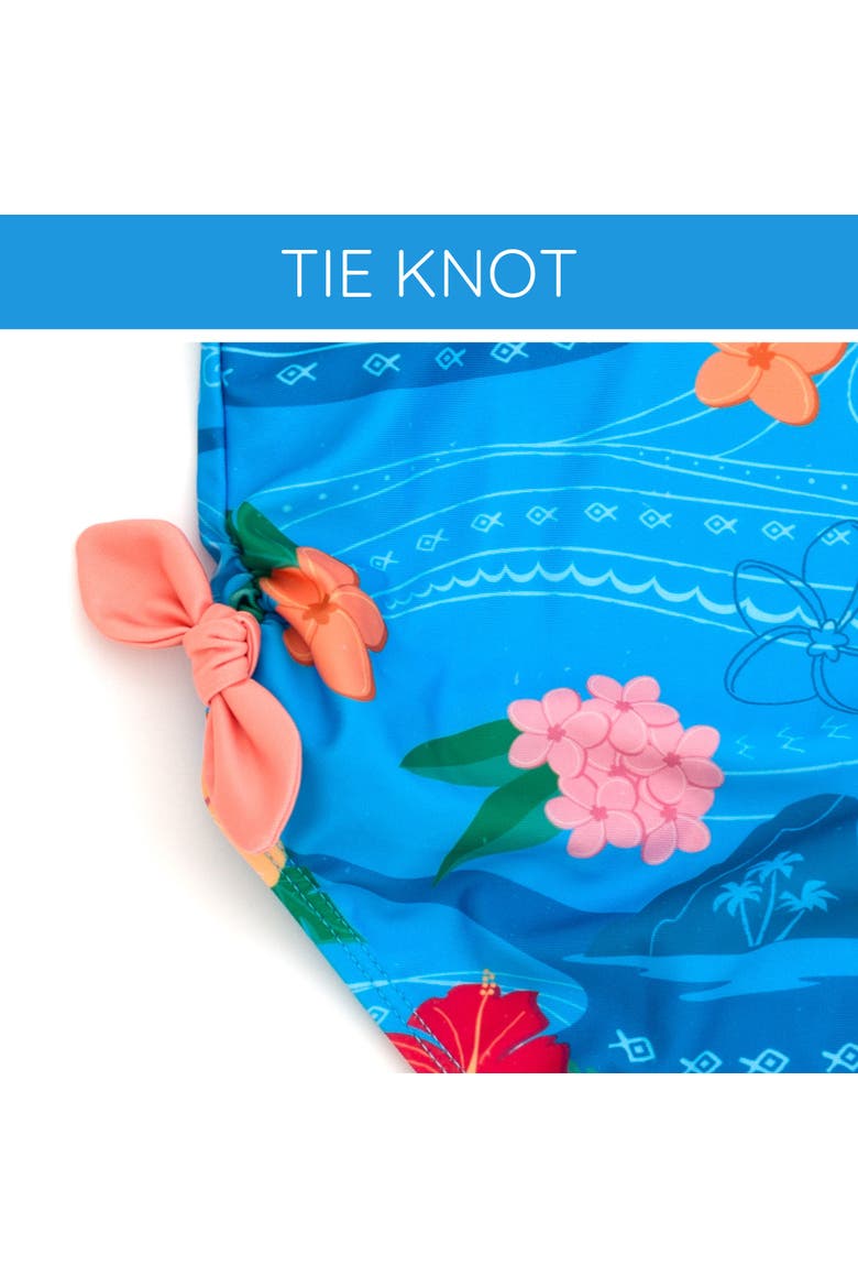 Moana One Piece Bathing Suit, Alternate, color, Moana Tropical Blue