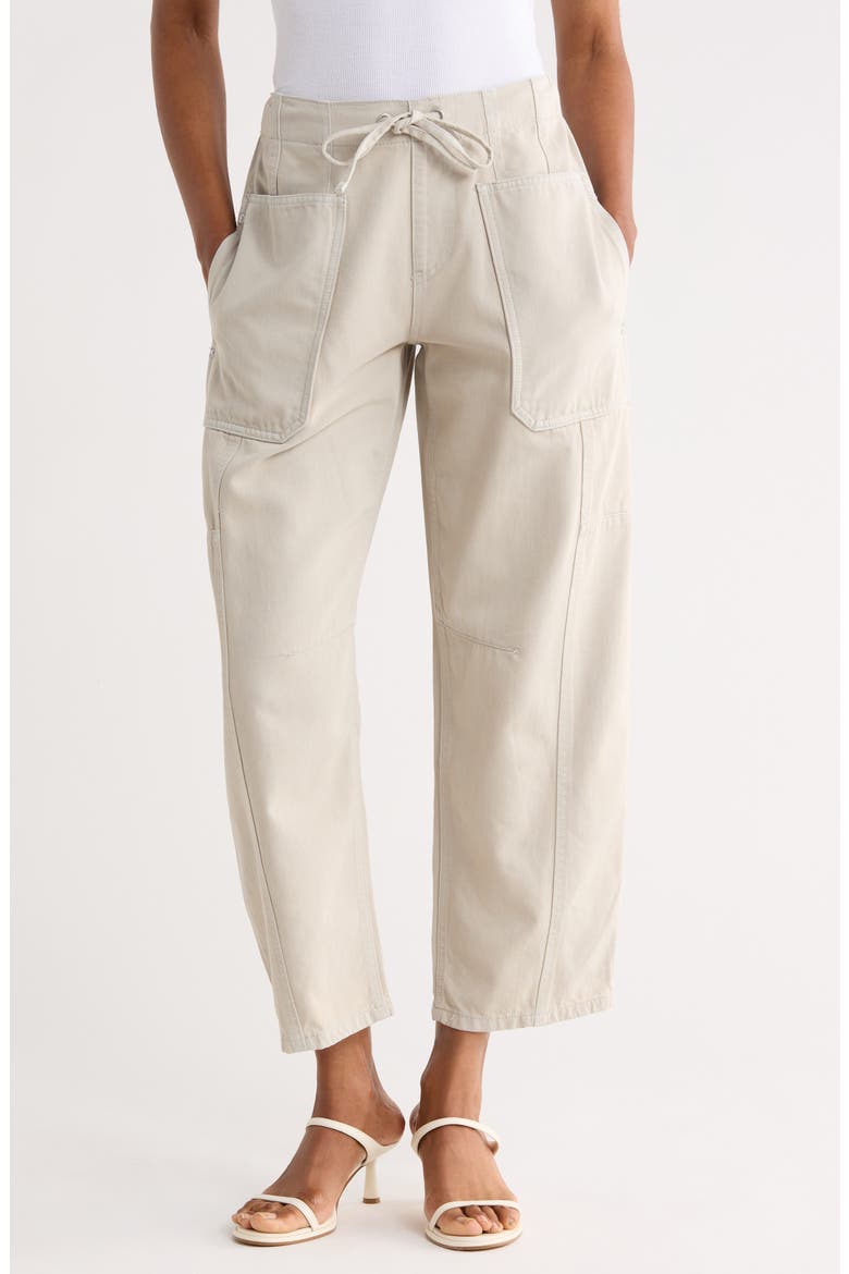 The Arc Barrel Leg Pull-On Pants, Main, color, MINERAL GREY