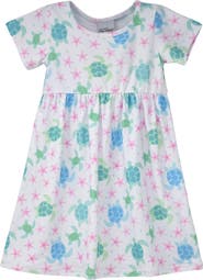 Flap Happy Girl's Playtime UPF 50+ Laya Short Sleeve Tee Dress