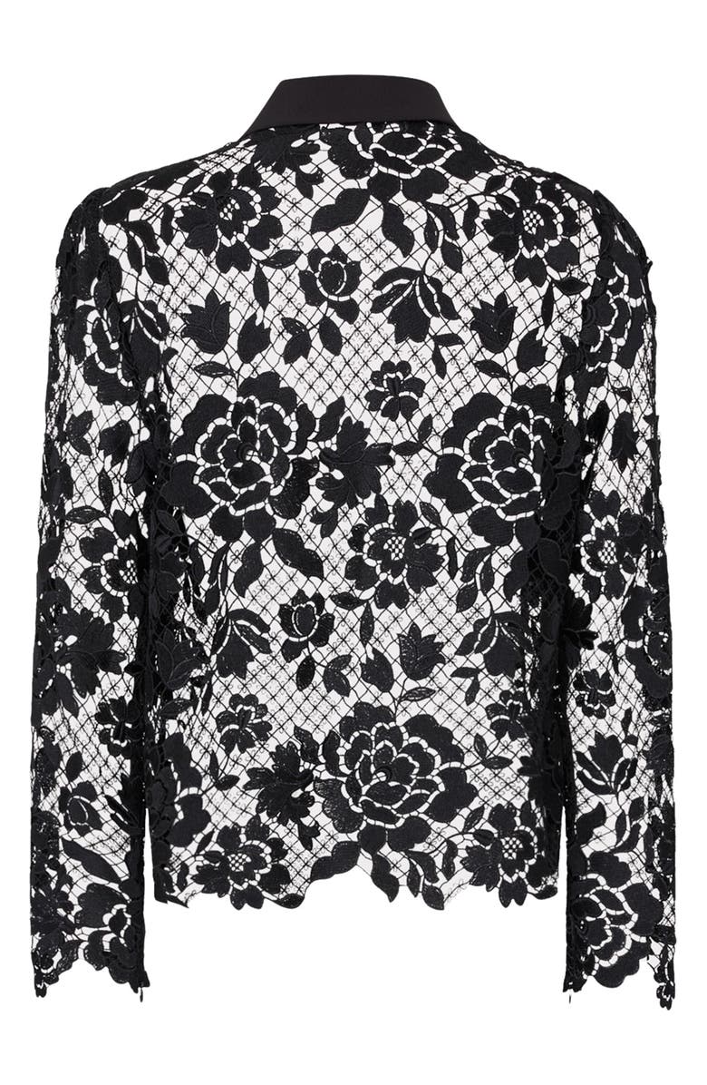 Milly June Rose Mosaic Shirt, Alternate, color, Black