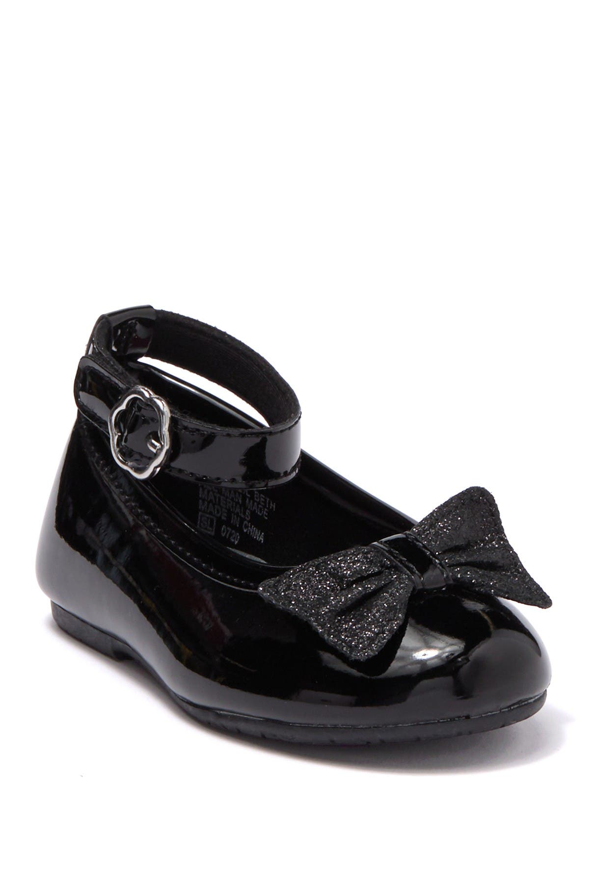VALENCIA Lil Beth Bow Ankle Strap Ballet Flat, Alternate, color, 