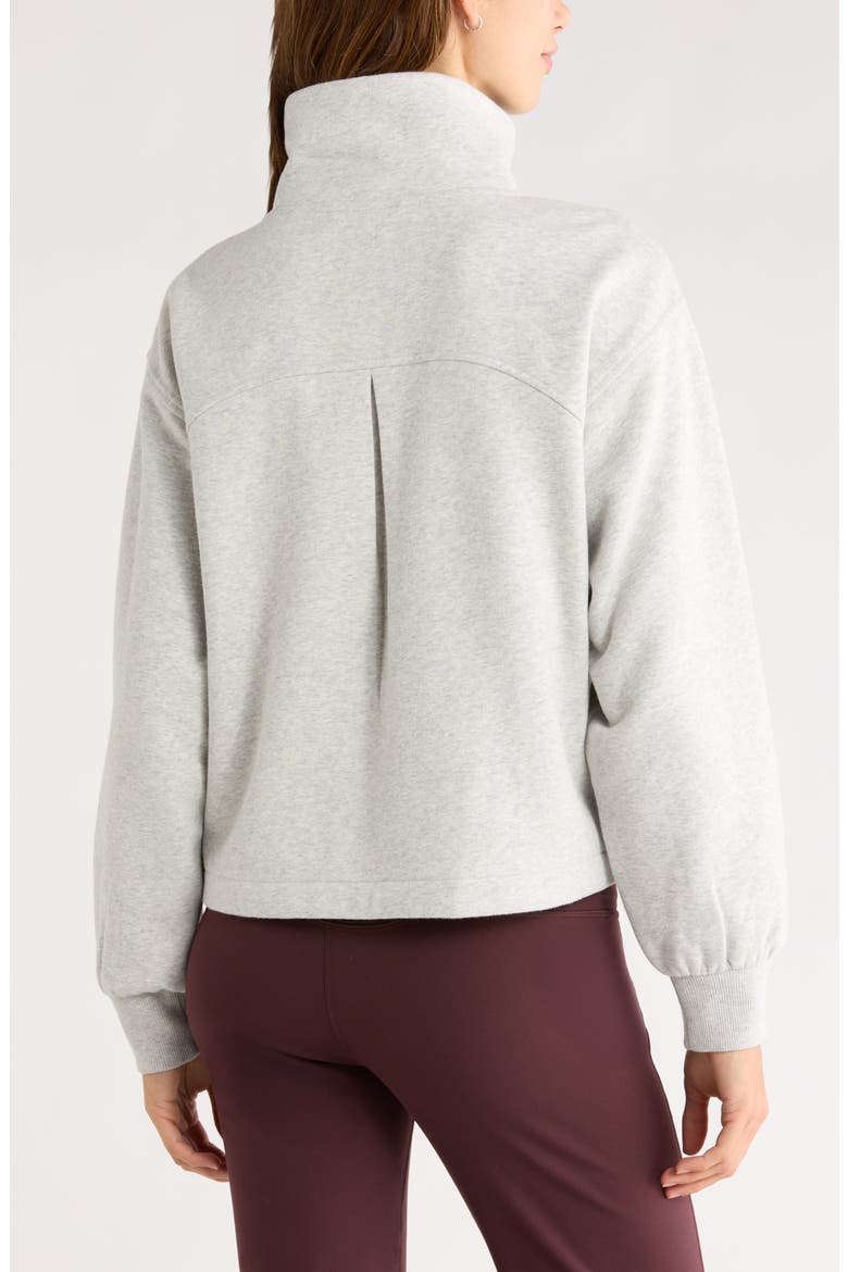 Ultracozy Fleece Half Zip Pullover, Alternate, color, GREY LIGHT HEATHER