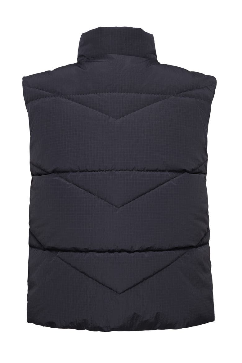 Kids' Quilted Puffer Vest, Alternate, color, Black