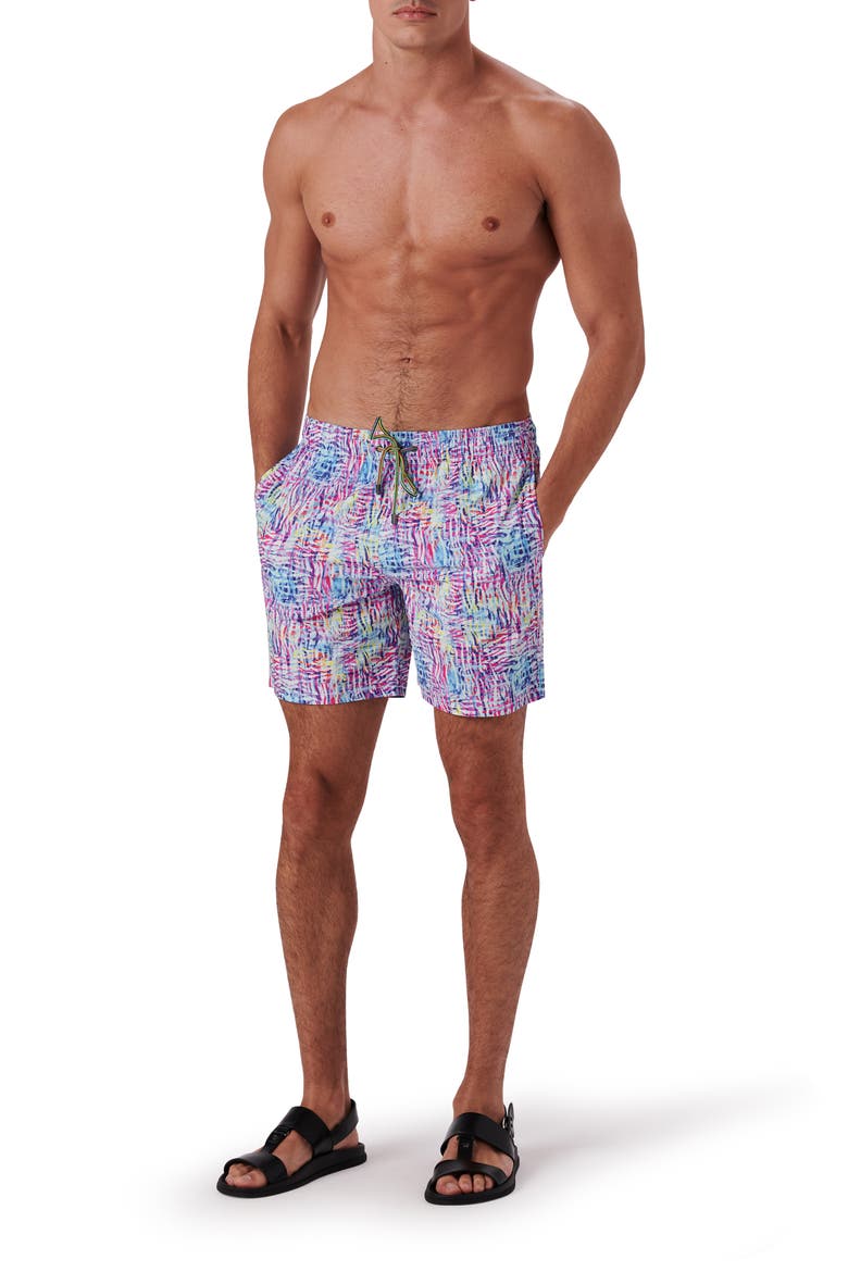 Cosmo Swim Trunks, Alternate, color, PINK
