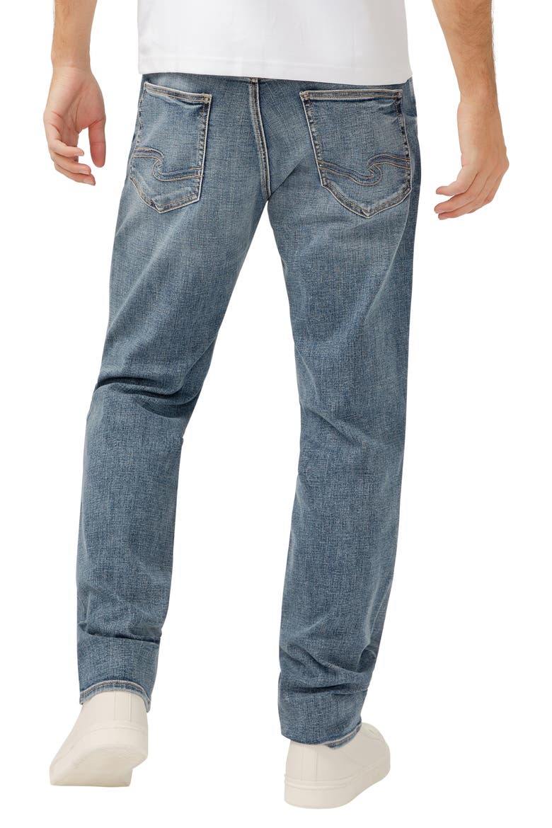 Eddie Athletic Fit Tapered Jeans, Alternate, color, INDIGO