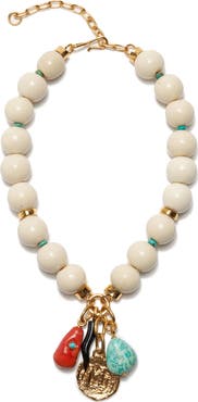 Lizzie Fortunato Blanca Bead & Charm Necklace