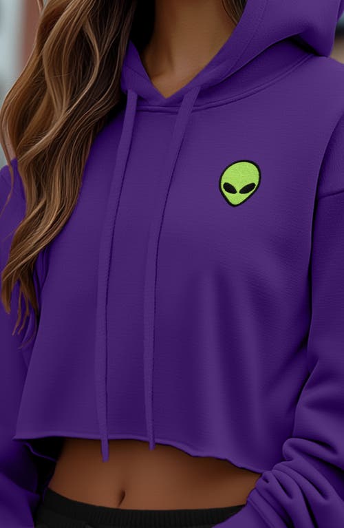 DALIX DALIX ALIEN CROPPED FLEECE HOODIE 