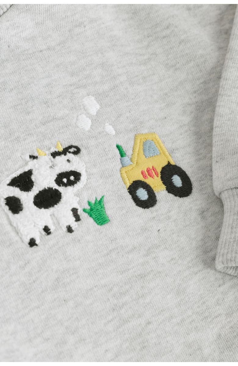 NEXT Farmyard Embroidered Cotton Sweatshirt & Rib Leggings Set, Alternate, color, Multi