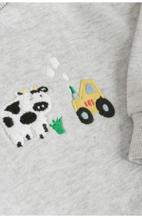 Next Farmyard Embroidered Cotton Sweatshirt & Rib Leggings Set In Multi