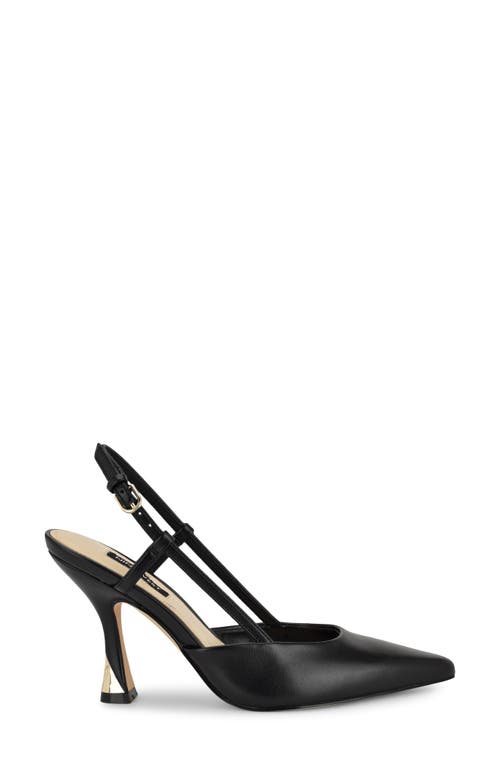 Nine West Vassa Pointed Toe Slingback Pump In Black
