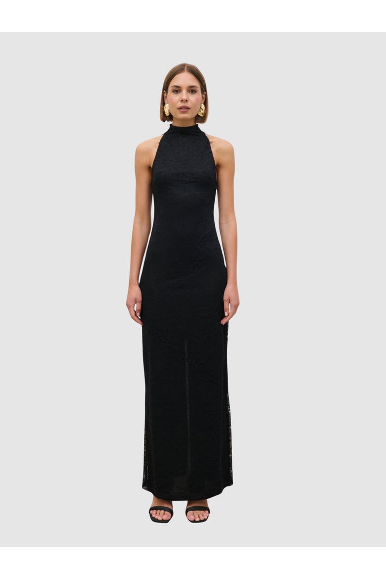 Rosalee Lace Maxi Dress, Main, color, Black
