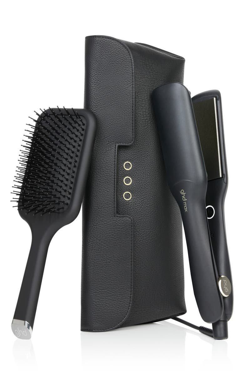 ghd Max Styler 2-Inch Wide Plate Flat Iron & Paddle Brush Set USD $324 Value, Main, color,