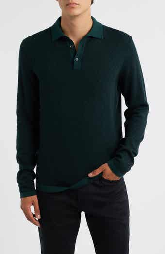 Borja Cotton & Cashmere Long Sleeve Polo