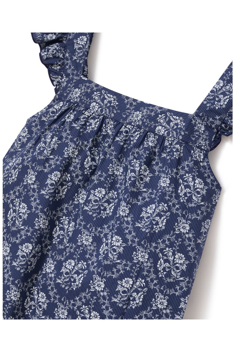 Clara Cotton Poplin Short Pajamas, Alternate, color, NAVY