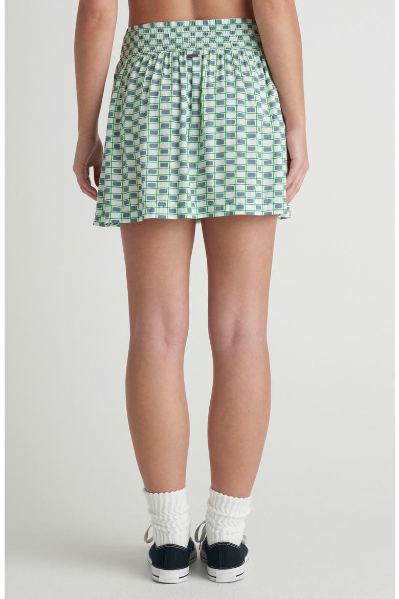 Venice Check Print Miniskirt, Alternate, color, WINDWARD BLUE