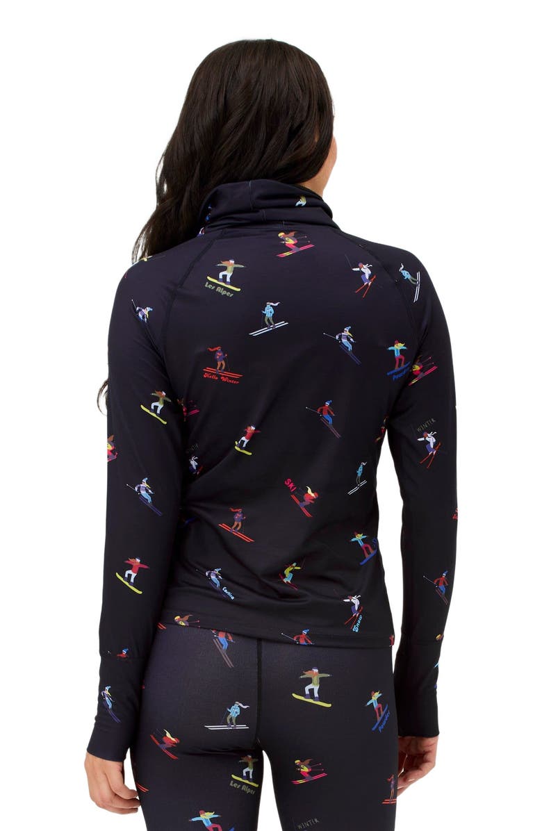 Krimson Klover Multi Skiers Turtleneck, Alternate, color, Black