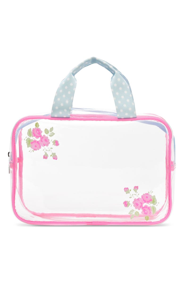 Iscream Kids' Floral Cosmetic Bag Trio, Alternate, color, Pink Multi