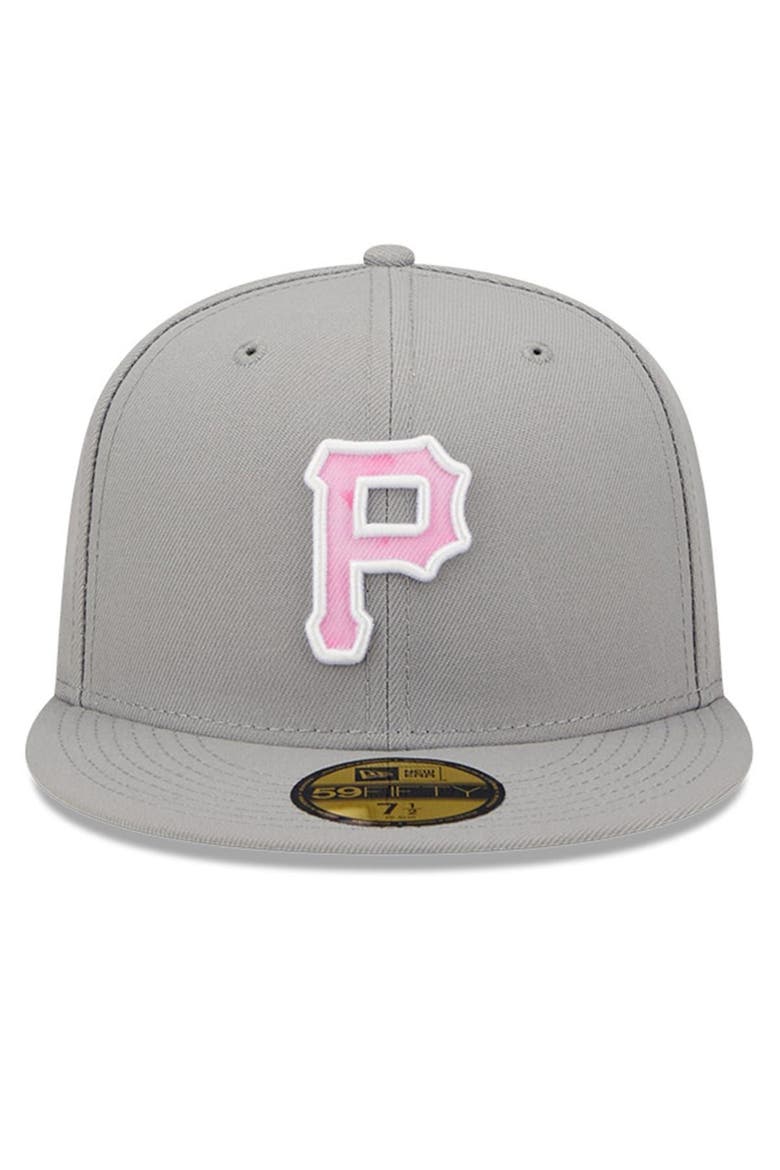 Men's New Era Gray Pittsburgh Pirates 2022 Mother's Day On-Field 59FIFTY Fitted Hat, Alternate, color, Gray