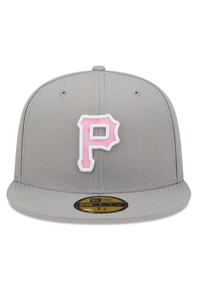 New Era Men's New Era Gray Pittsburgh Pirates 2022 Mother's Day On-Field 59FIFTY Fitted Hat, Alternate, color,