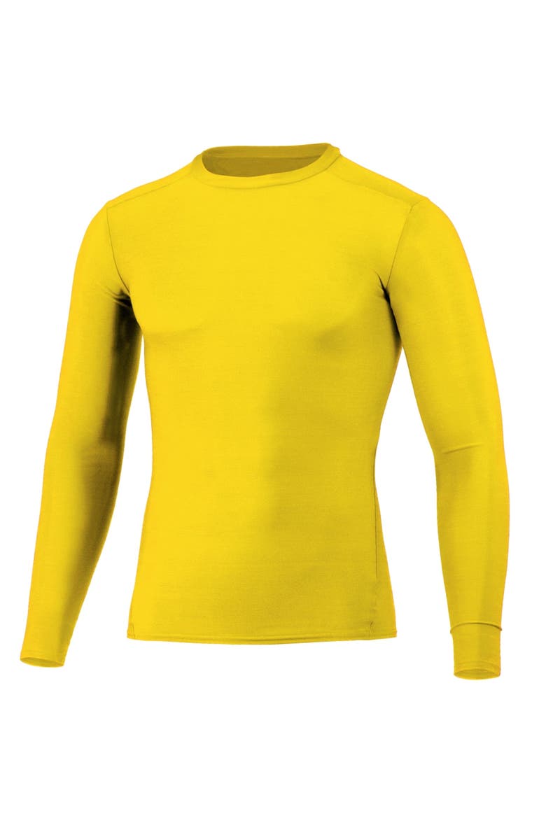 BenBen 5 Pack Men's Compression Shirt T-Shirt Gym Tops Long Sleeve Moisture-Wicking Cool Tek, Alternate, color, Black/White/Gold/Red/Royal