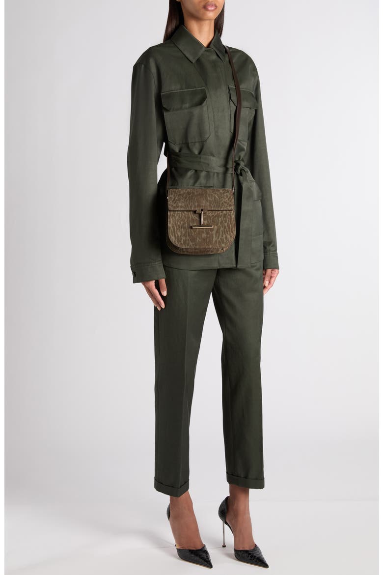 Twill Safari Jacket, Main, color, DARK PINE