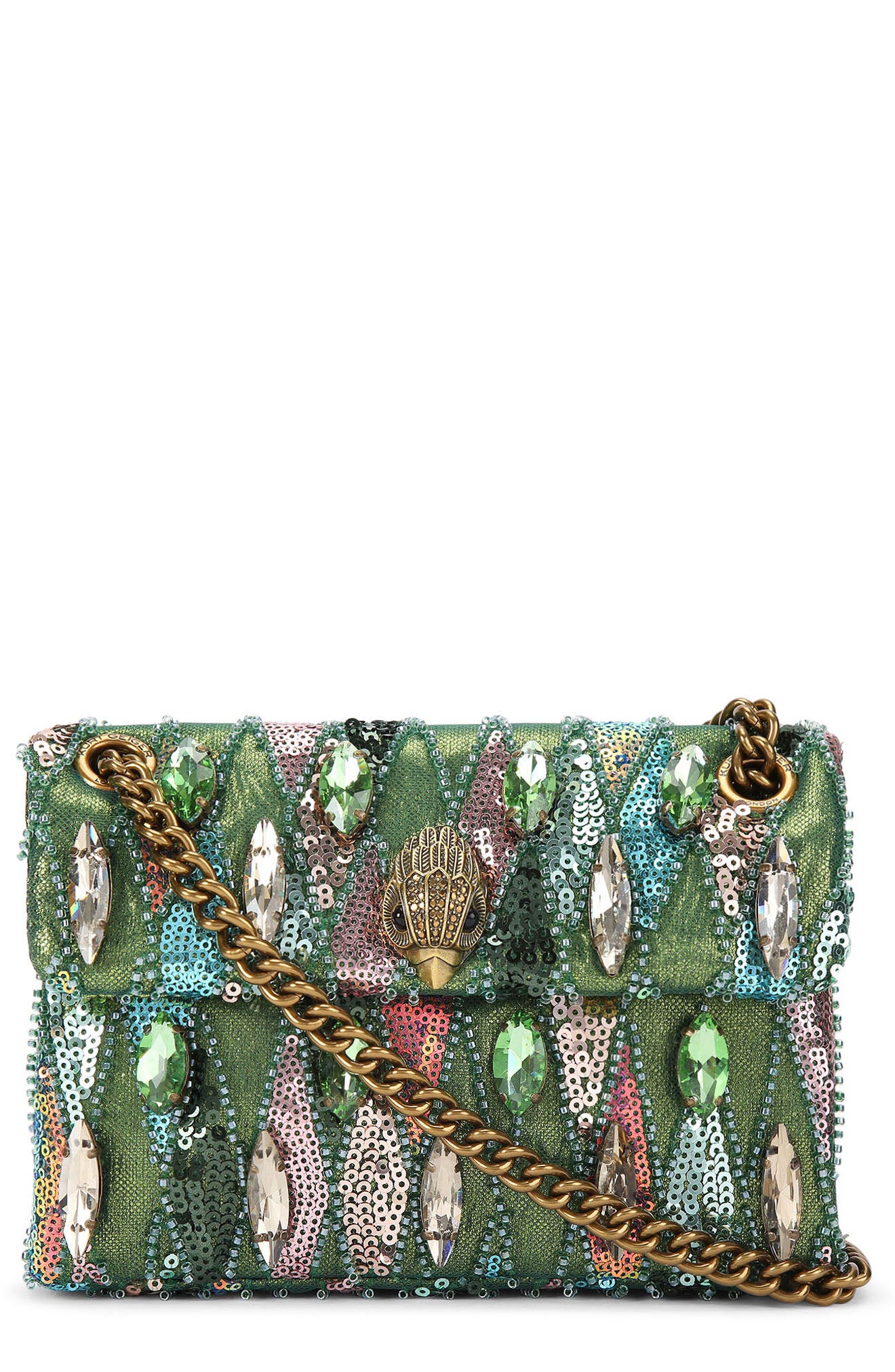 Kurt Geiger London Mini Sequin Kensington Convertible Crossbody Bag, Main, color, 