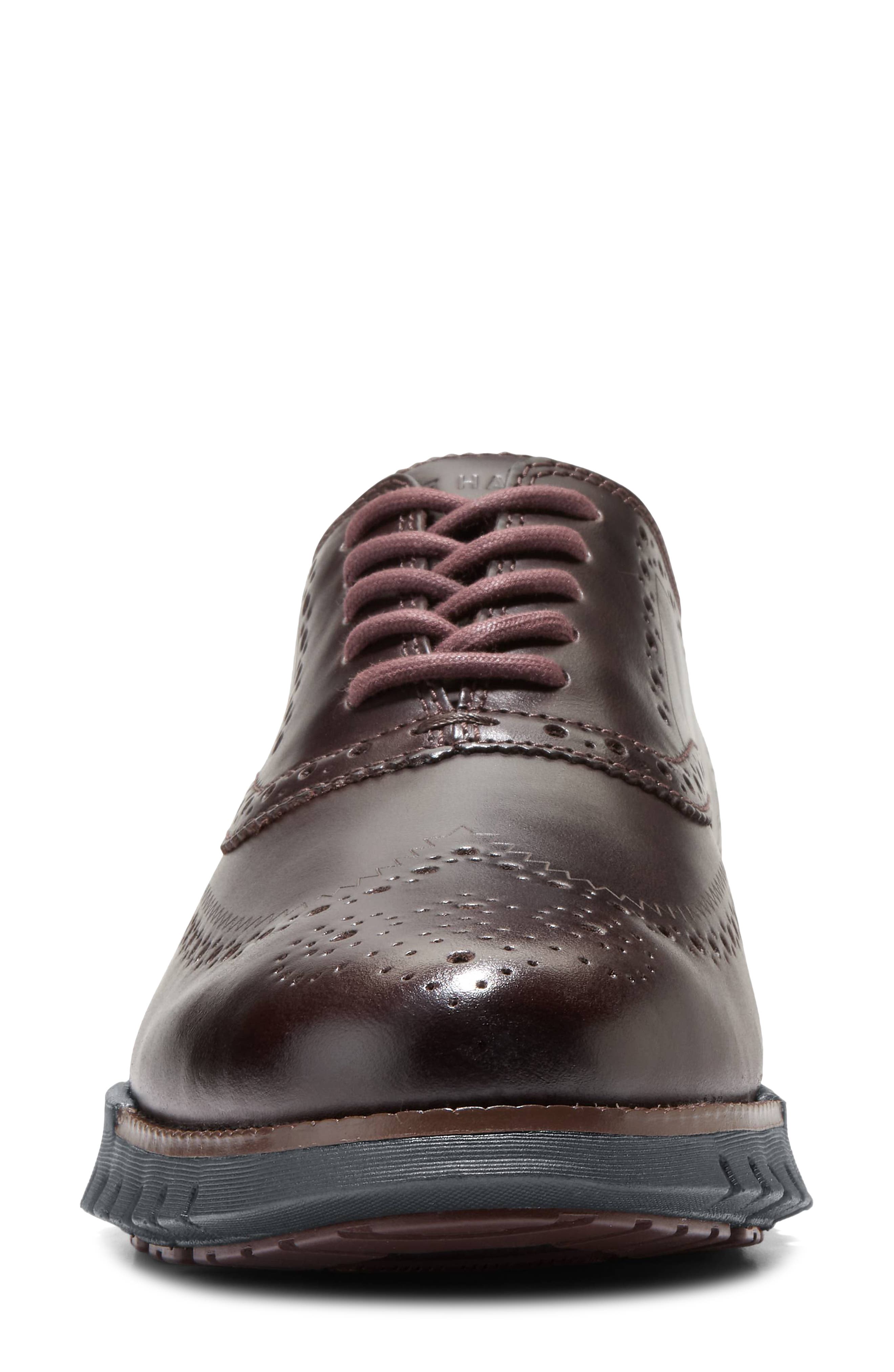 Cole Haan ZERØGRAND Remastered Wingtip Derby Sneaker, Alternate, color, Madeira/ Black