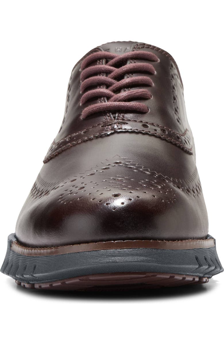 Cole Haan ZERØGRAND Remastered Wingtip Derby Sneaker, Alternate, color, Madeira/ Black