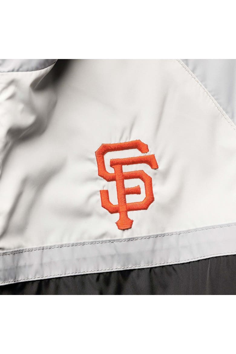 Women's The Wild Collective Black San Francisco Giants Colorblock Track Raglan Full-Zip Jacket, Alternate, color, Black