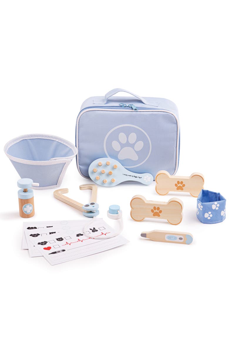 Bigjigs Toys Veterinary Set, Main, color, Blue