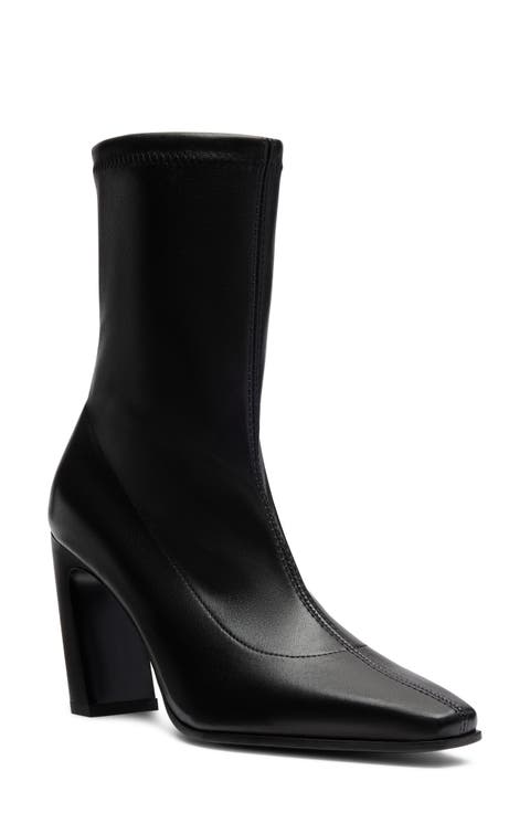 Stassi Stretch Leather Bootie