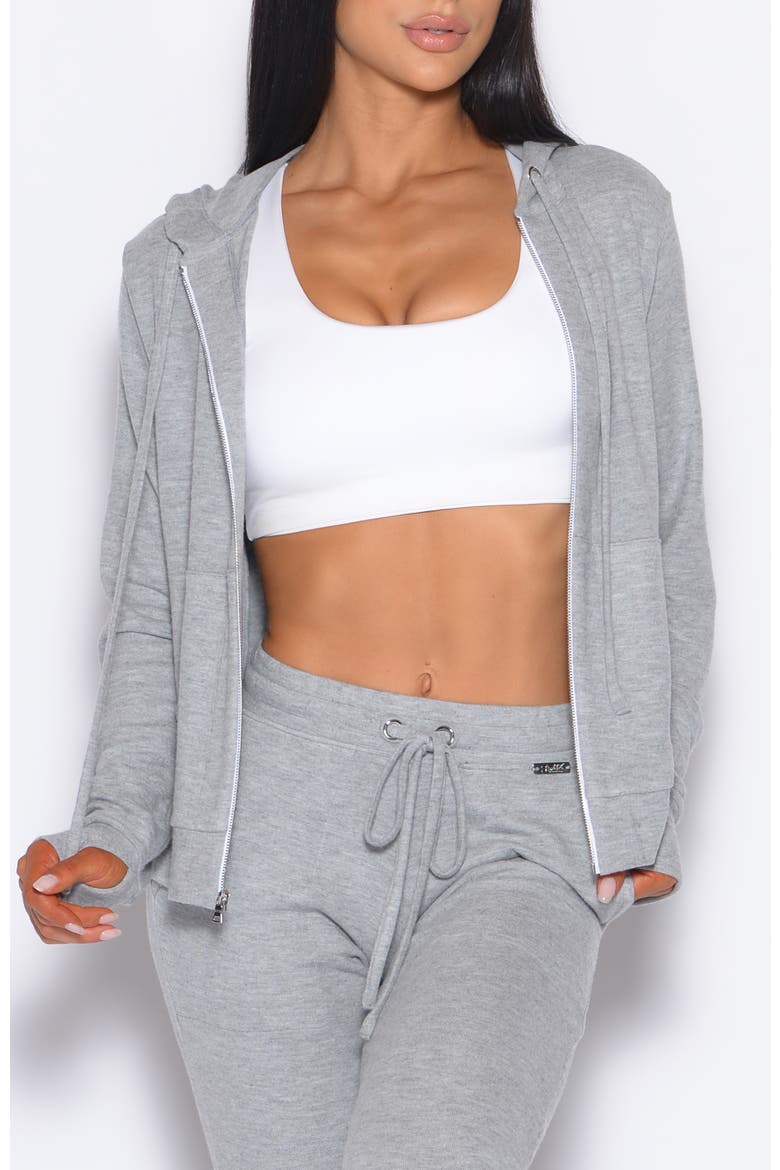 Gym Crush Hoodie, Main, color, Cozy Silver
