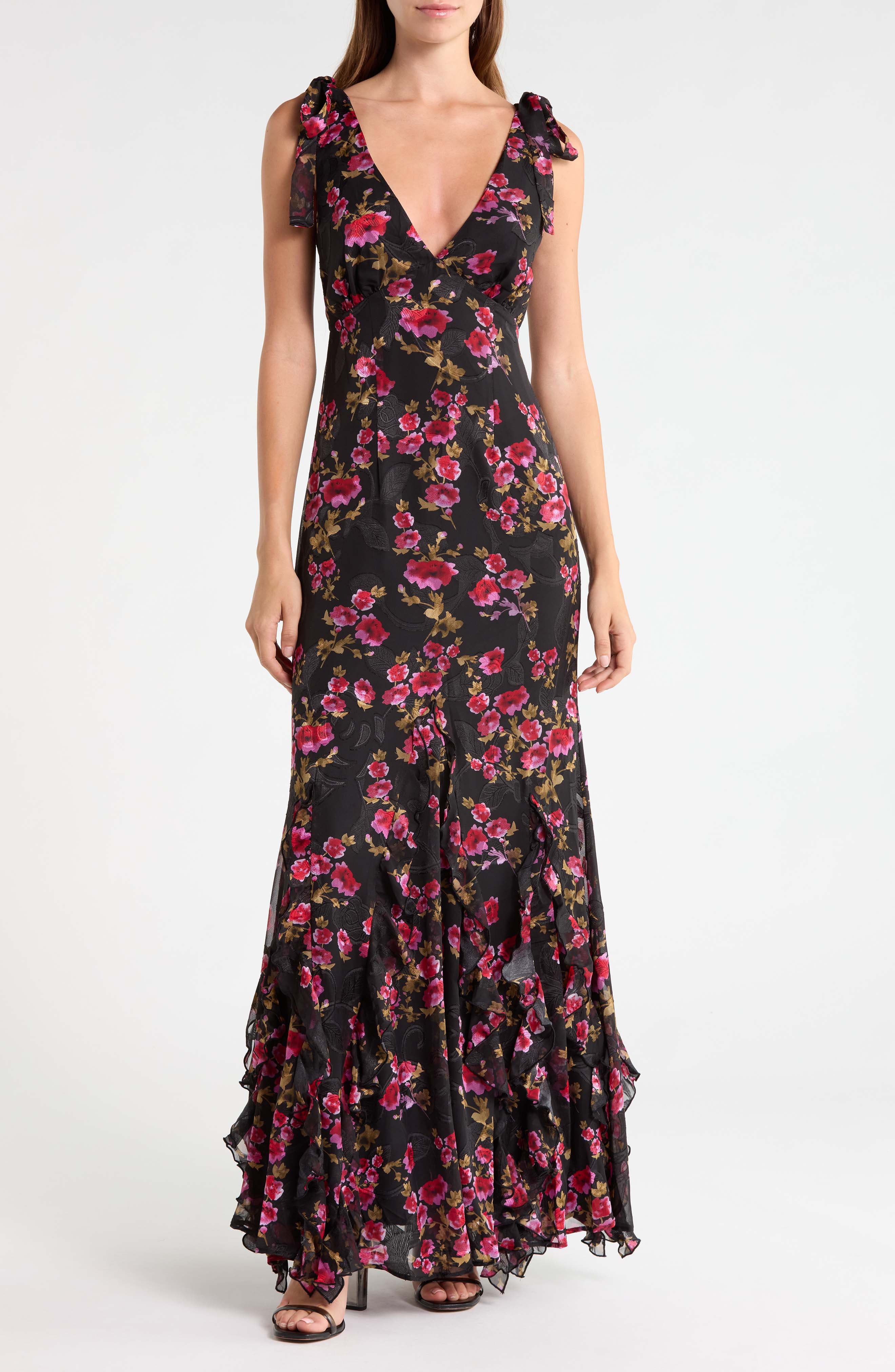selected BLACK FLORAL MULTI