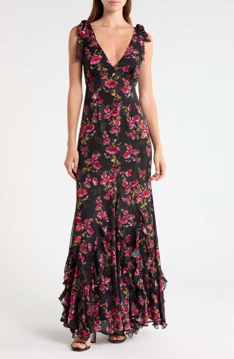 Tinsley Tie Strap Ruffle Dress