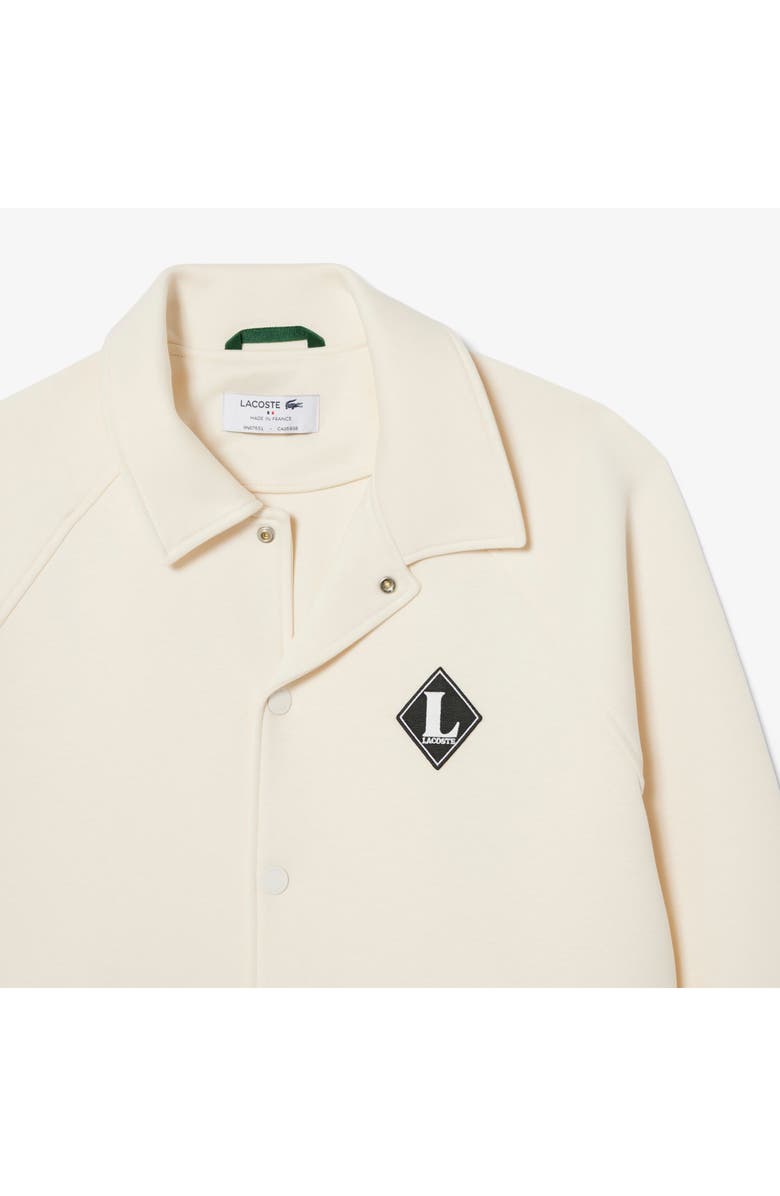 Lacoste Logo Detail Cotton Blend Bomber Jacket, Alternate, color, Lapland